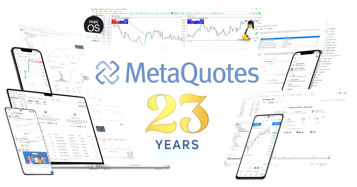 MetaQuotes成立23周年！（封面配图）